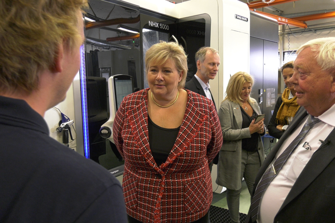 Erna Solberg besøker Sleipner Motor AS